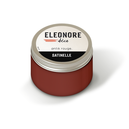 Peinture meuble Satinelle 150ml couleur Antik rouge – Eléonore Déco.
