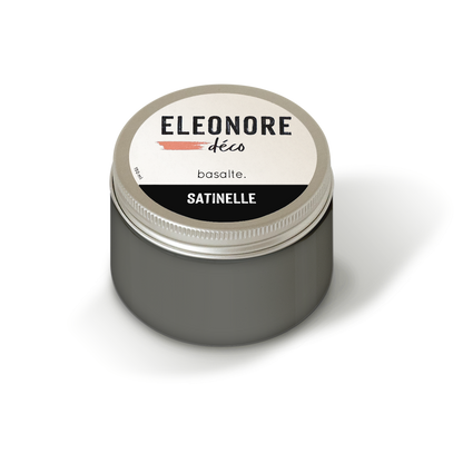 Peinture meuble Satinelle 150ml couleur Basalte – Eléonore Déco.