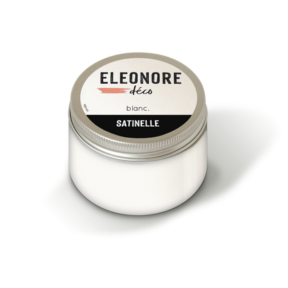 Peinture meuble Satinelle 150ml couleur Blanc – Eléonore Déco.