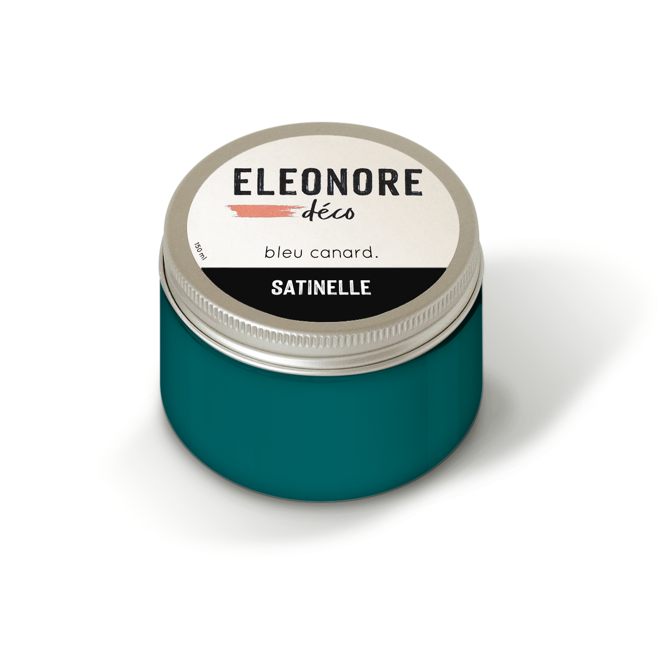 Peinture meuble Satinelle 150ml couleur Bleu canard – Eléonore Déco.