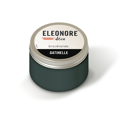 Peinture meuble Satinelle 150ml couleur Broceliande – Eléonore Déco.