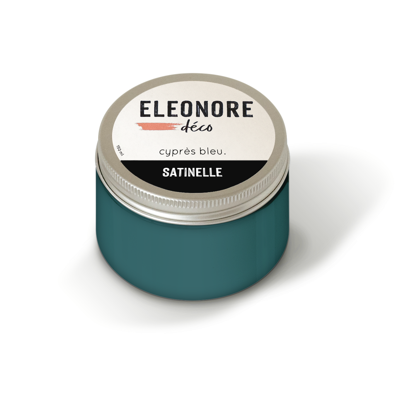 Peinture meuble Satinelle 150ml couleur Cypres bleu – Eléonore Déco.