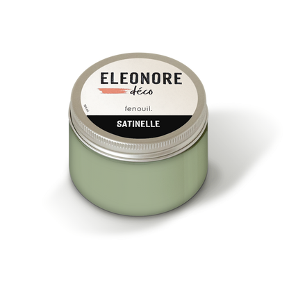 Peinture meuble Satinelle 150ml couleur Fenouil – Eléonore Déco.