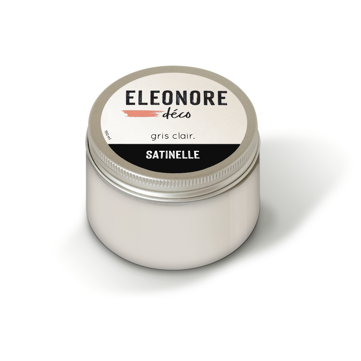 Peinture meuble Satinelle 150ml couleur Gris clair – Eléonore Déco.