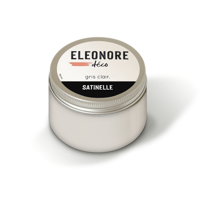 Peinture meuble Satinelle 150ml couleur Gris clair – Eléonore Déco.