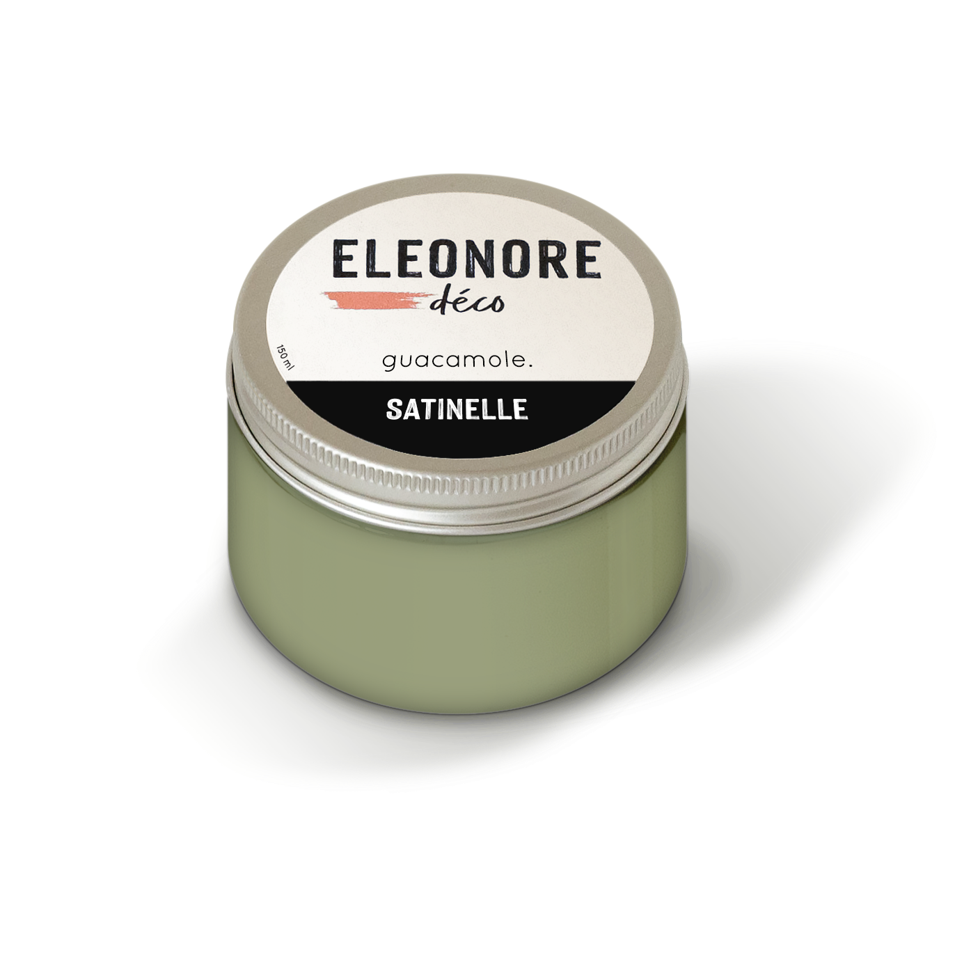 Peinture meuble Satinelle 150ml couleur Guacamole – Eléonore Déco.