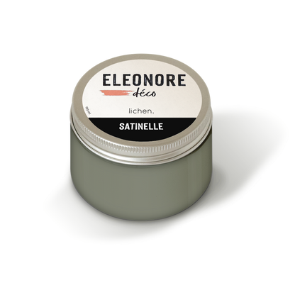 Peinture meuble Satinelle 150ml couleur Lichen – Eléonore Déco.