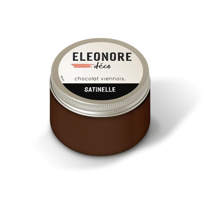 Peinture meuble Satinelle 150 ML couleur marron  Chocolat viennois – Eléonore Déco