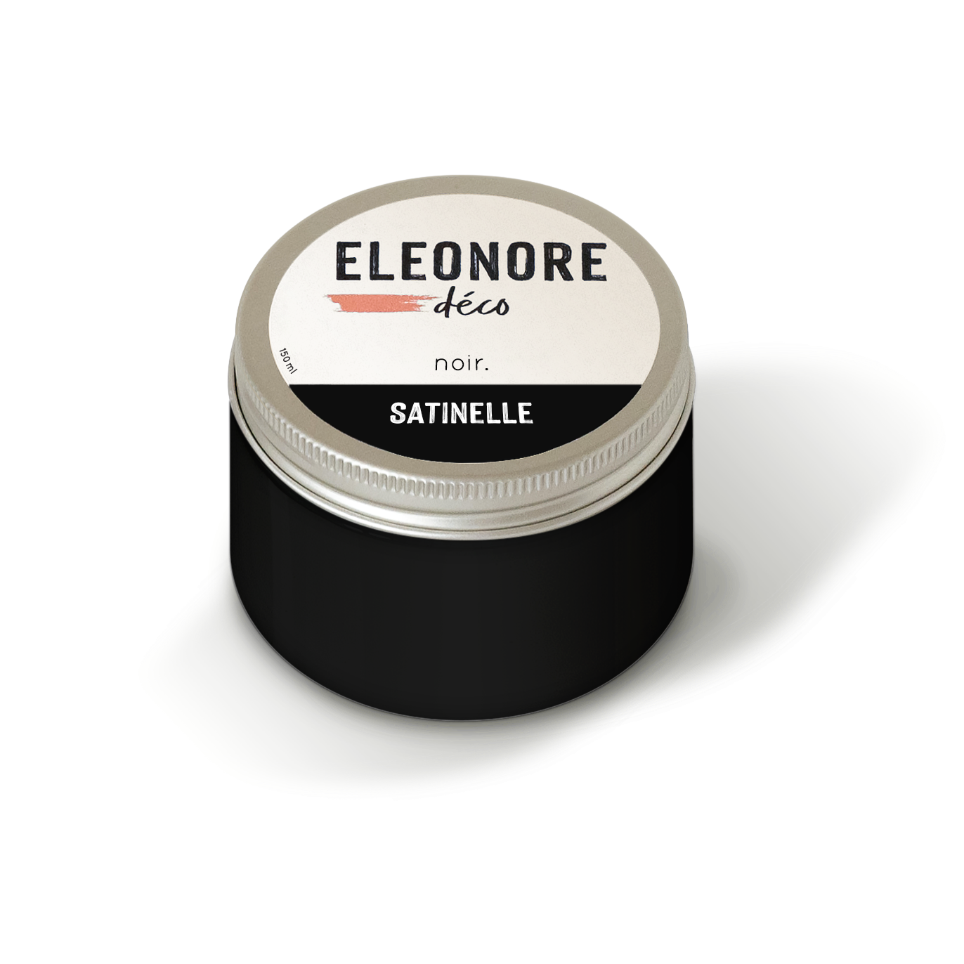 Peinture meuble Satinelle 150ml couleur Noir – Eléonore Déco.