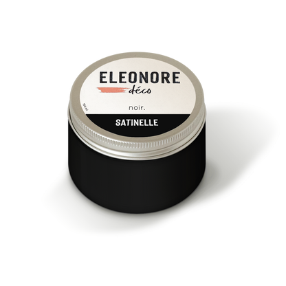 Peinture meuble Satinelle 150ml couleur Noir – Eléonore Déco.