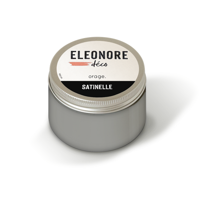 Peinture meuble Satinelle 150ml couleur Orage – Eléonore Déco.