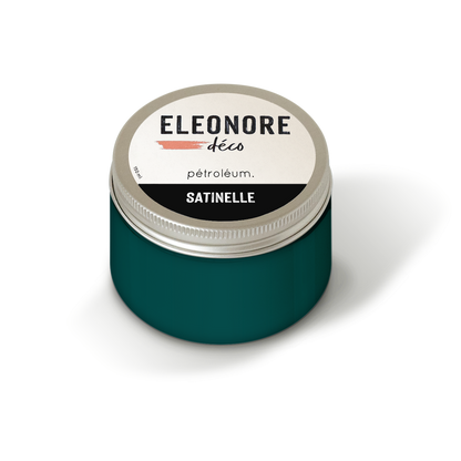 Peinture meuble Satinelle 150ml couleur Petroleum – Eléonore Déco.