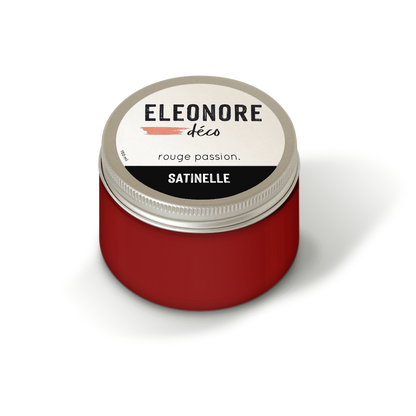 Peinture meuble Satinelle 150ml couleur Rouge passion – Eléonore Déco.