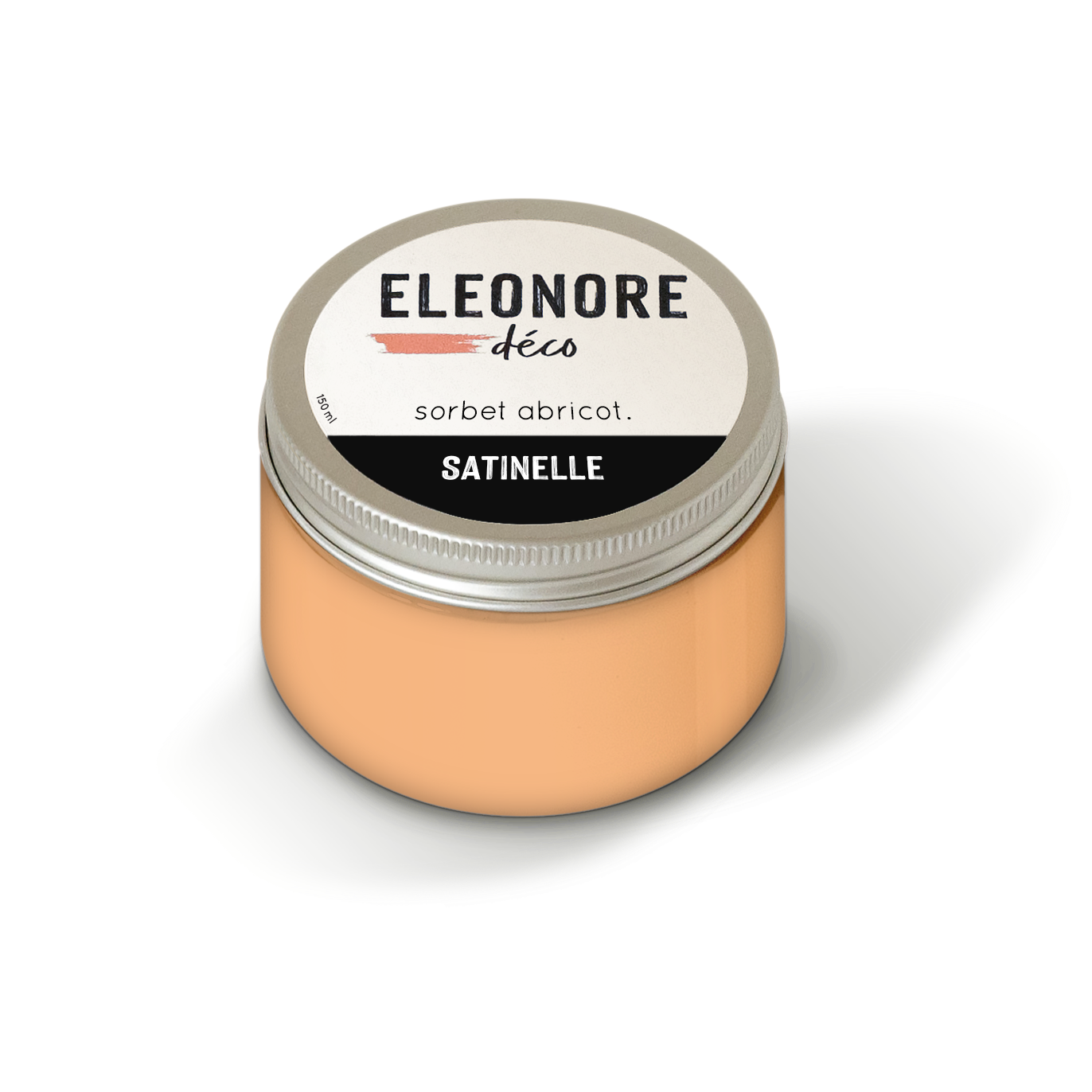 Peinture meuble Satinelle 150ml couleur Sorbet abricot – Eléonore Déco.