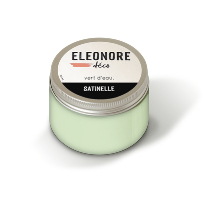 Peinture meuble Satinelle 150ml couleur Vert d eau – Eléonore Déco.