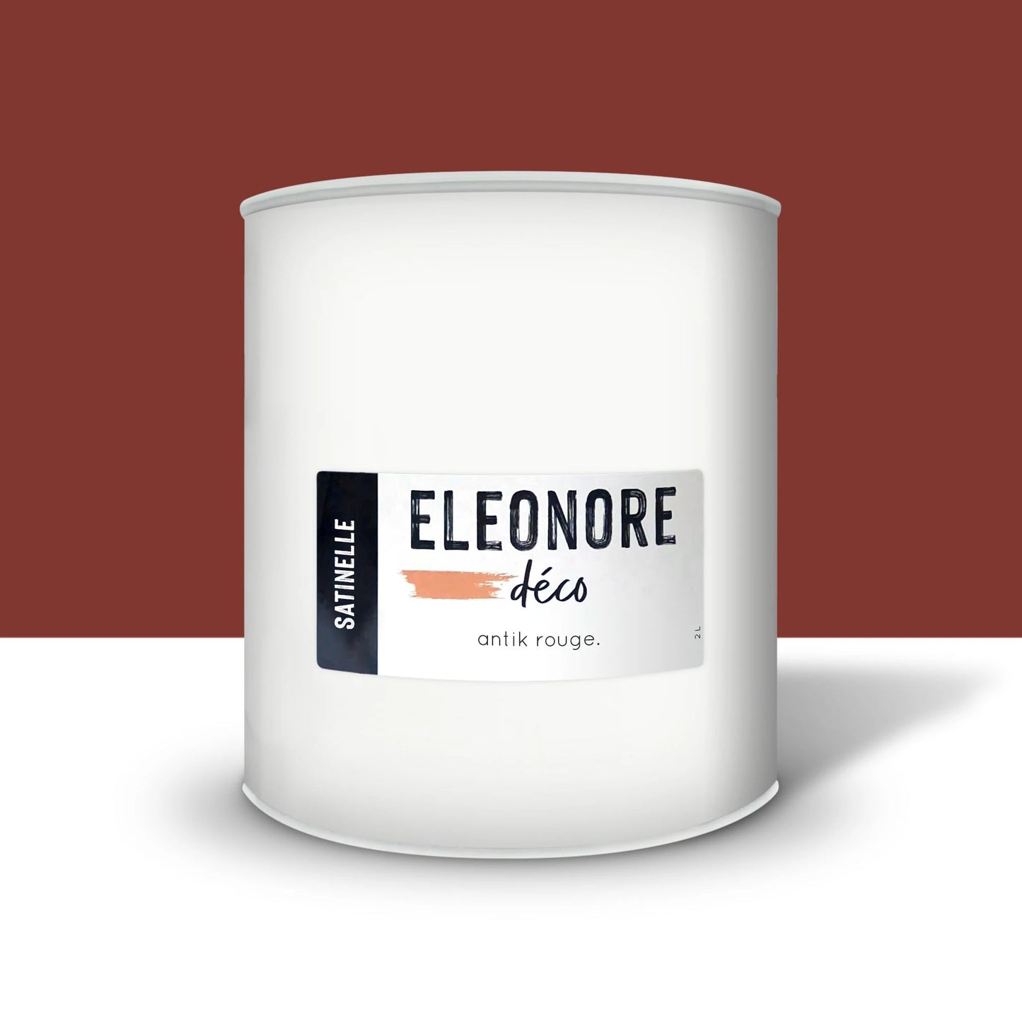Peinture meuble Satinelle 2L couleur Antik rouge – Eléonore Déco.