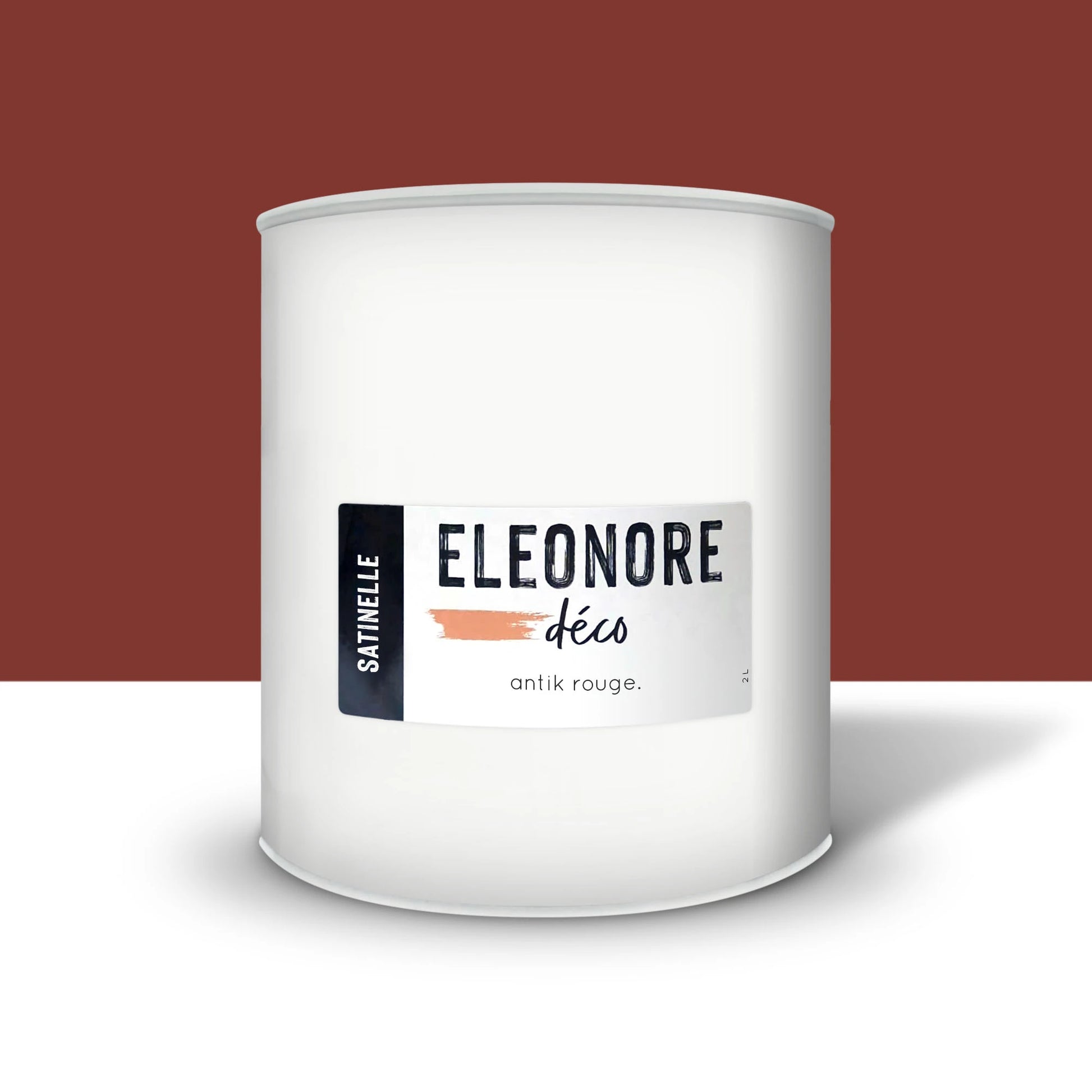 Peinture meuble Satinelle 2L couleur Antik rouge – Eléonore Déco.