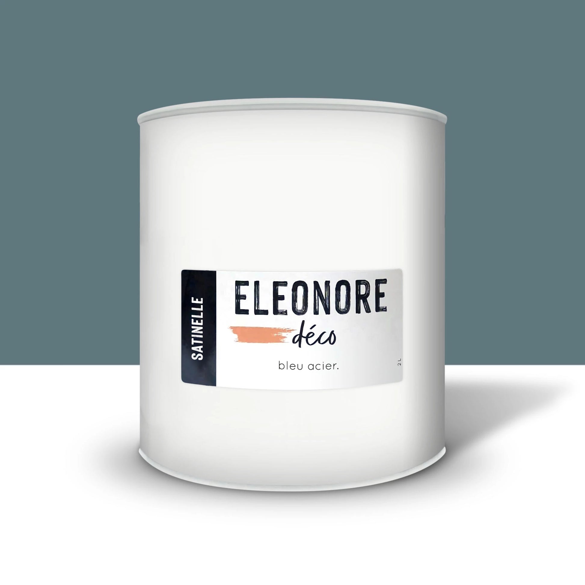 Peinture meuble Satinelle 2L couleur Bleu acier – Eléonore Déco.