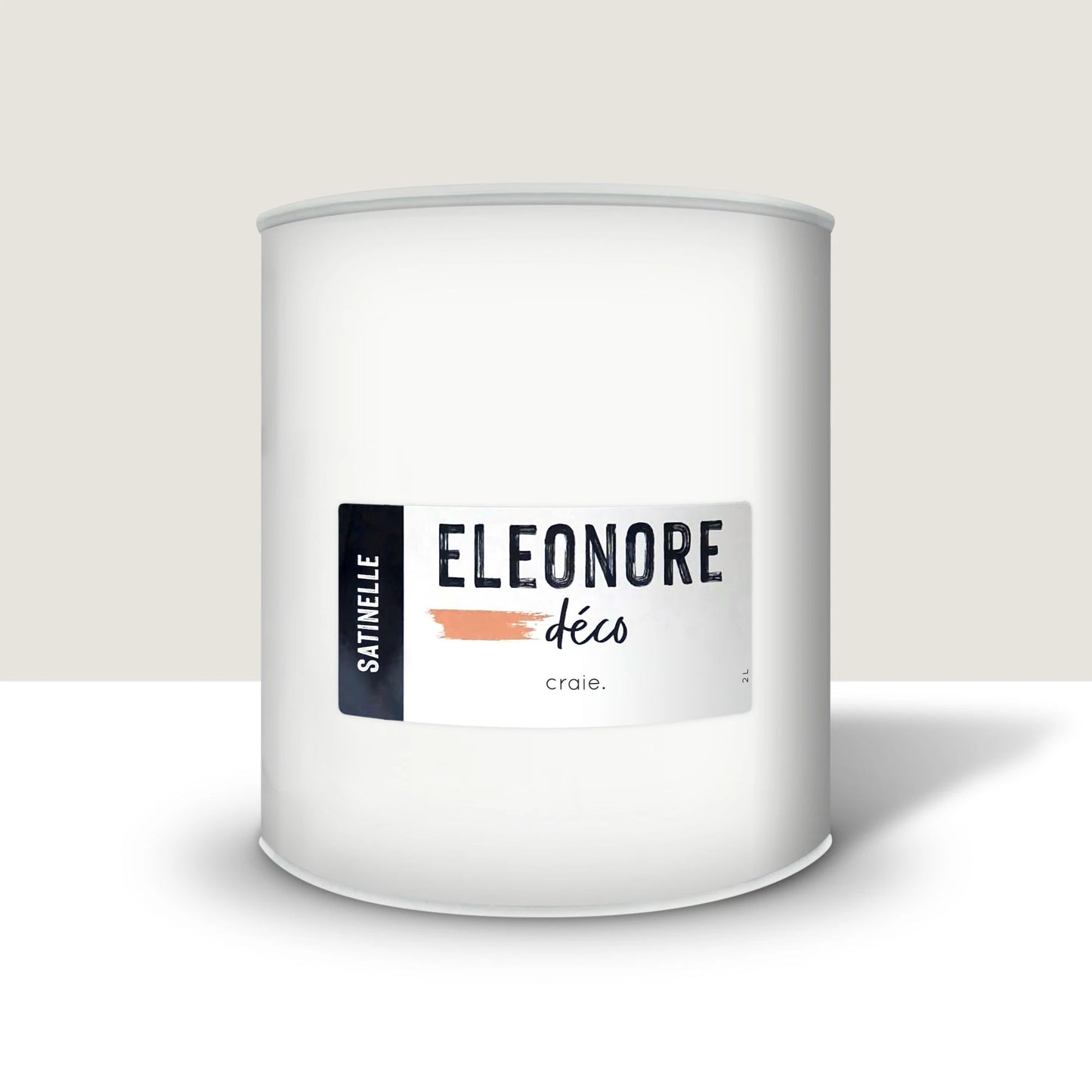 Peinture meuble Satinelle 2L couleur Craie – Eléonore Déco.