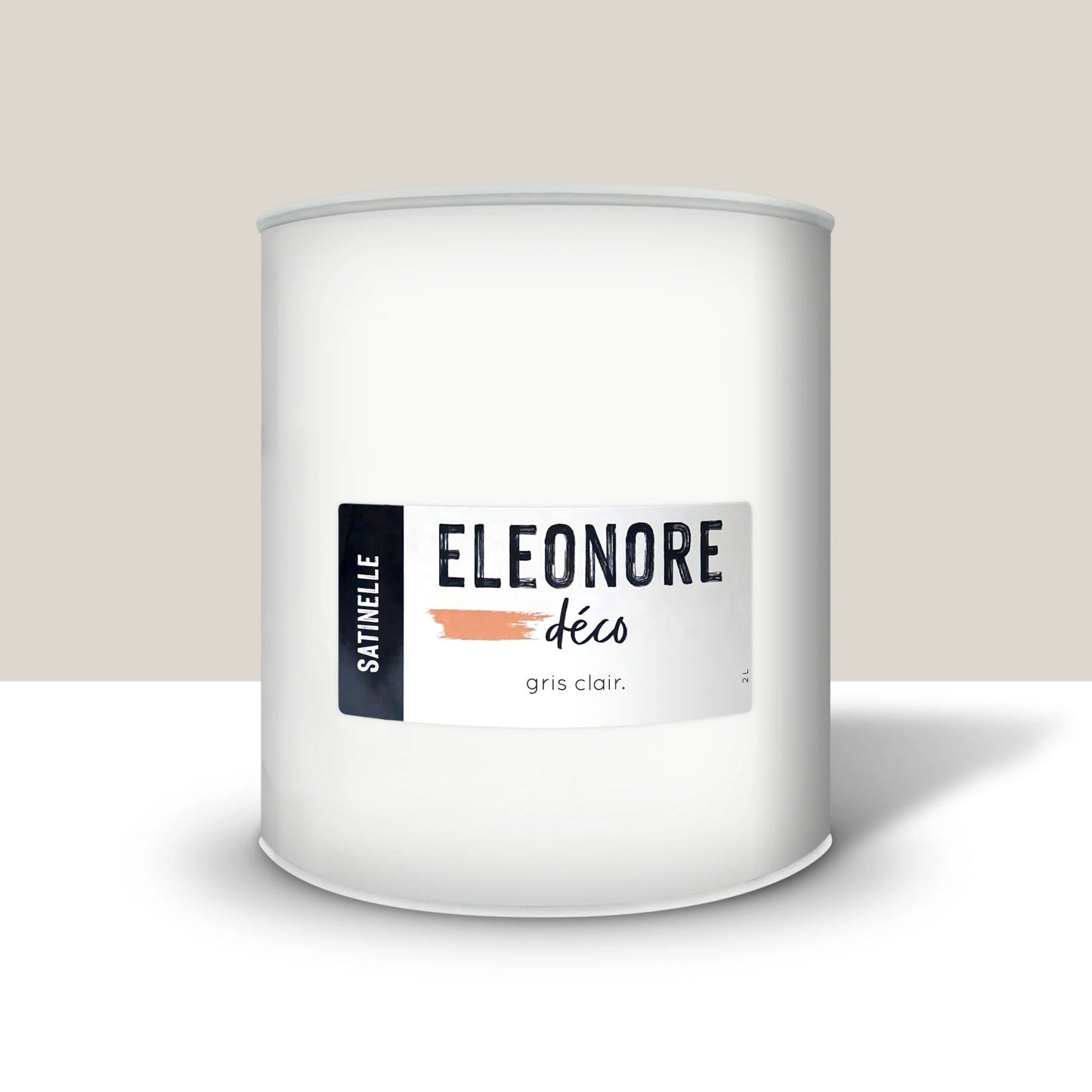 Peinture meuble Satinelle 2L couleur Gris clair – Eléonore Déco.