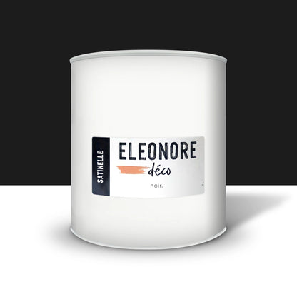 Peinture meuble Satinelle 2L couleur Noir – Eléonore Déco.