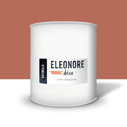 Peinture meuble Satinelle 2 L couleur rose Tuile croquante – Eléonore Déco