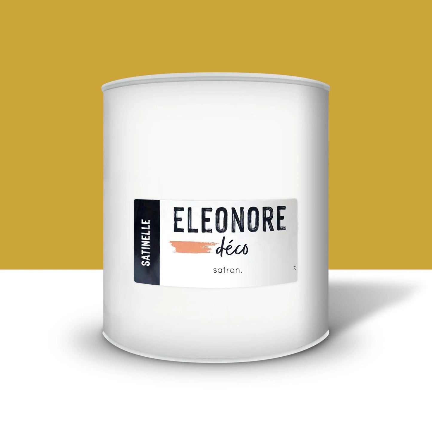 Peinture meuble Satinelle 2L couleur Safran – Eléonore Déco.
