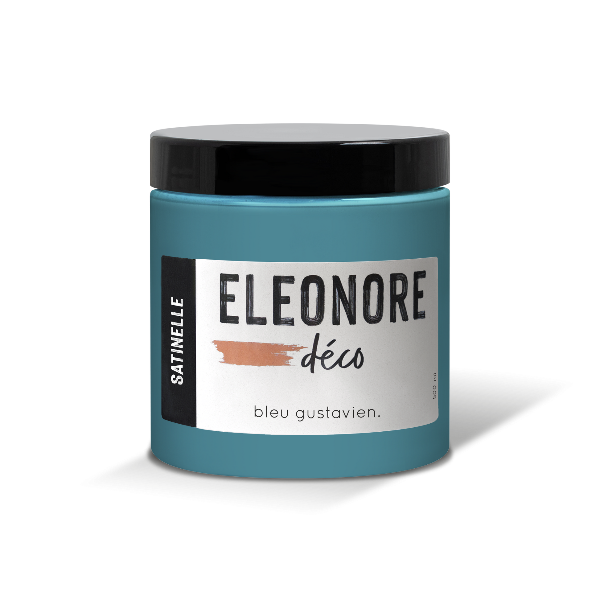 Peinture meuble Satinelle 500ml couleur Bleu gustavien – Eléonore Déco.
