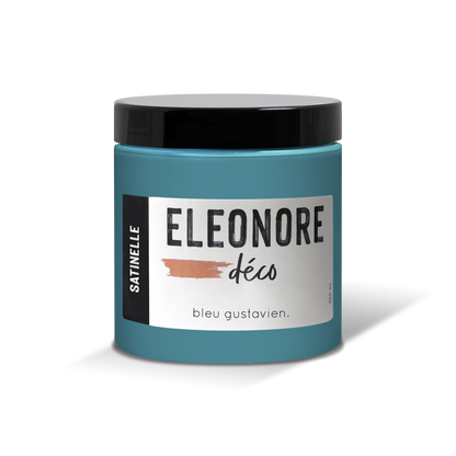 Peinture meuble Satinelle 500ml couleur Bleu gustavien – Eléonore Déco.