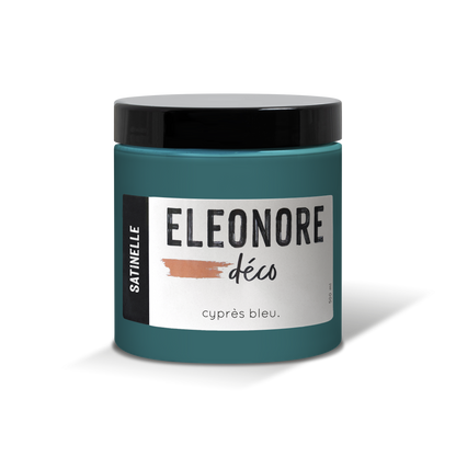 Peinture meuble Satinelle 500ml couleur Cypres bleu – Eléonore Déco.