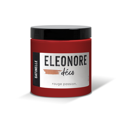 Peinture meuble Satinelle 500ml couleur Rouge passion – Eléonore Déco.