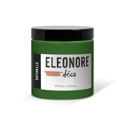 Peinture meuble Satinelle 500 ML couleur vert Choux choux – Eléonore Déco