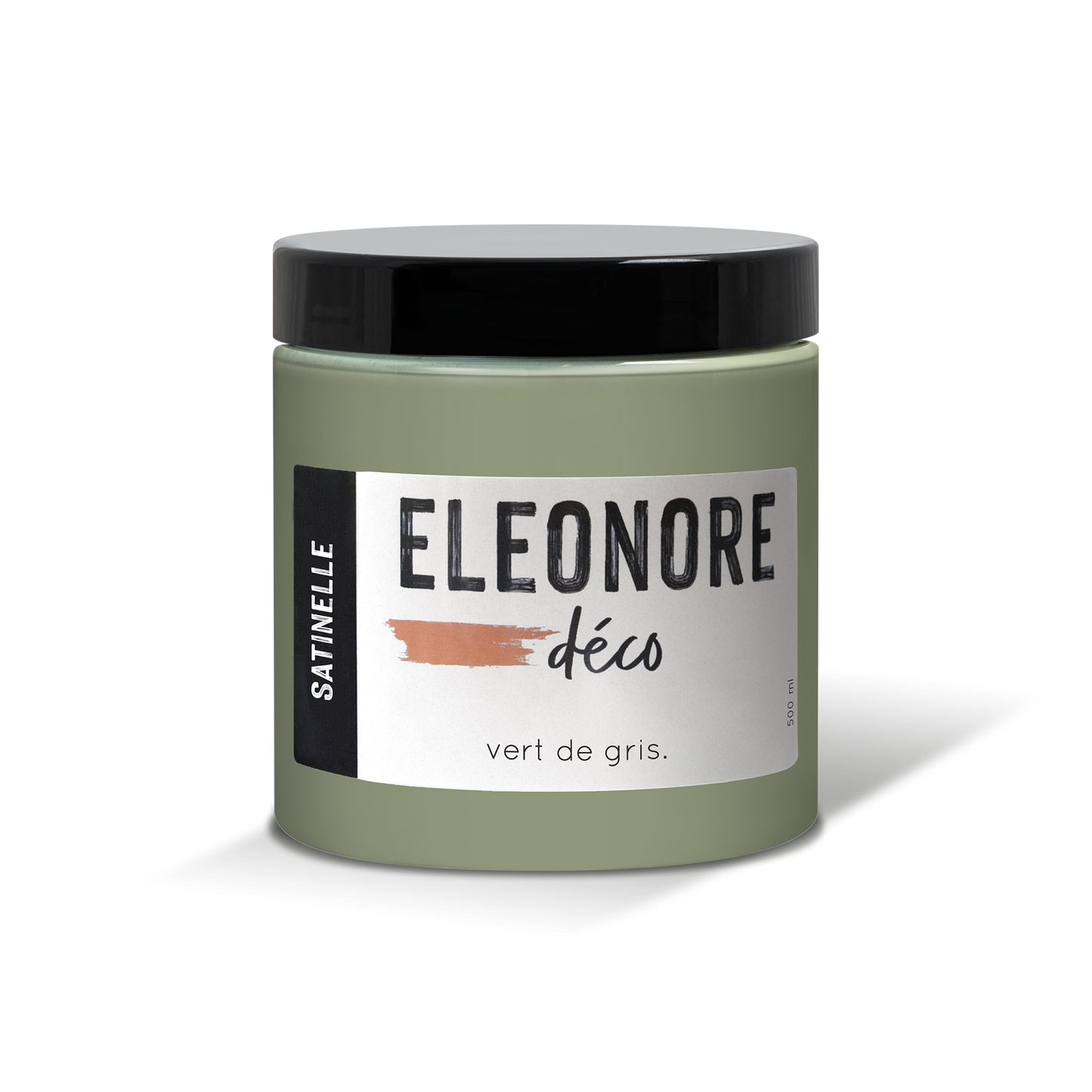 Peinture meuble Satinelle 500ml couleur Vert de gris – Eléonore Déco.