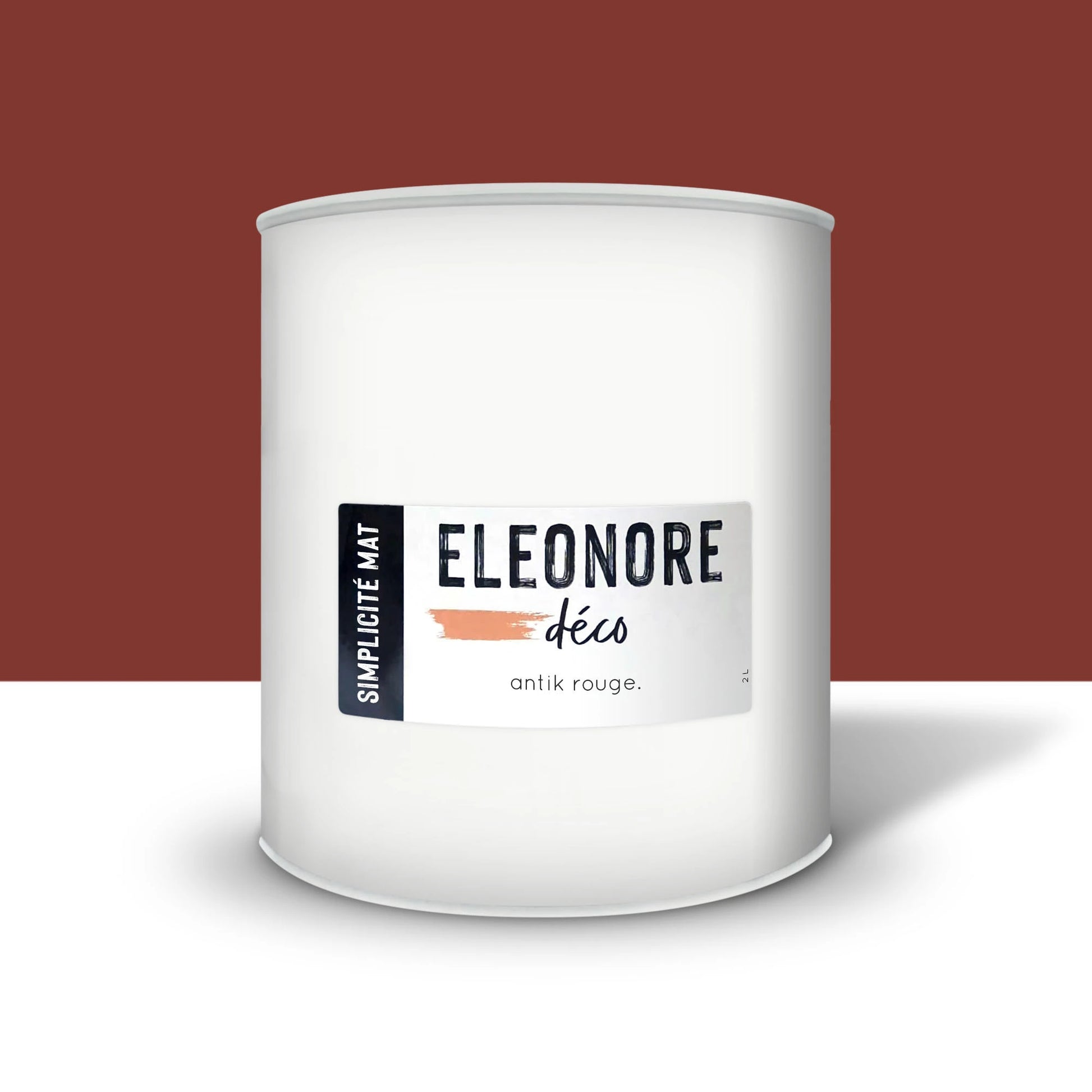 Peinture meuble Simplicité Mat 2L couleur Antik rouge – Eléonore Déco.