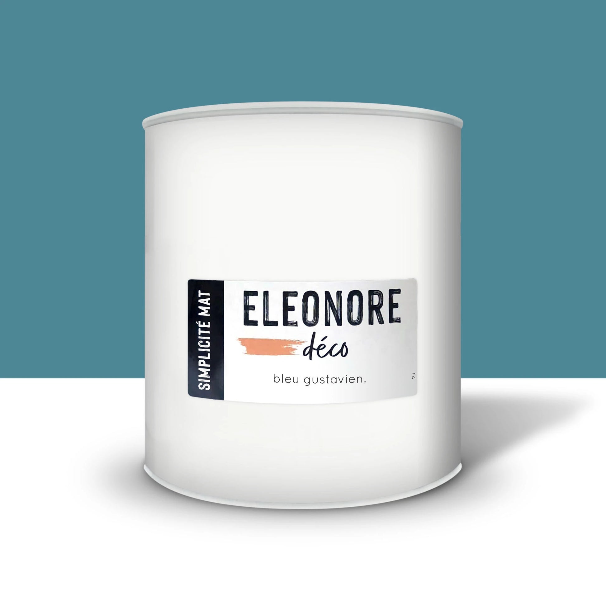 Peinture meuble Simplicité Mat 2L couleur Bleu gustavien – Eléonore Déco.