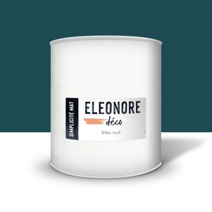 Peinture meuble Simplicité Mat 2L couleur Bleu nuit – Eléonore Déco.