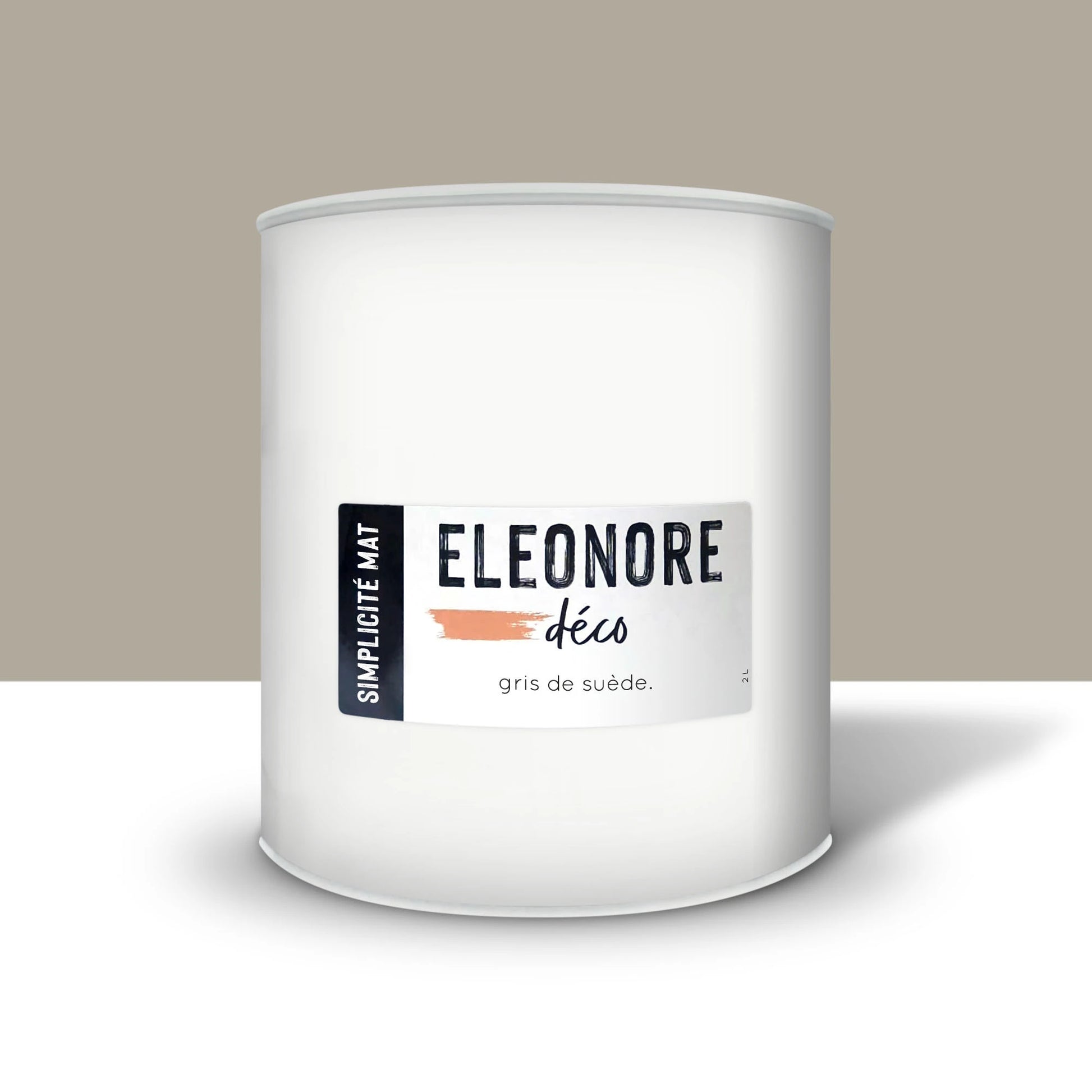 Peinture meuble Simplicité Mat 2L couleur Gris de suede – Eléonore Déco.