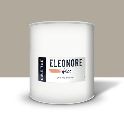 Peinture meuble Simplicité Mat 2L couleur Gris de suede – Eléonore Déco.