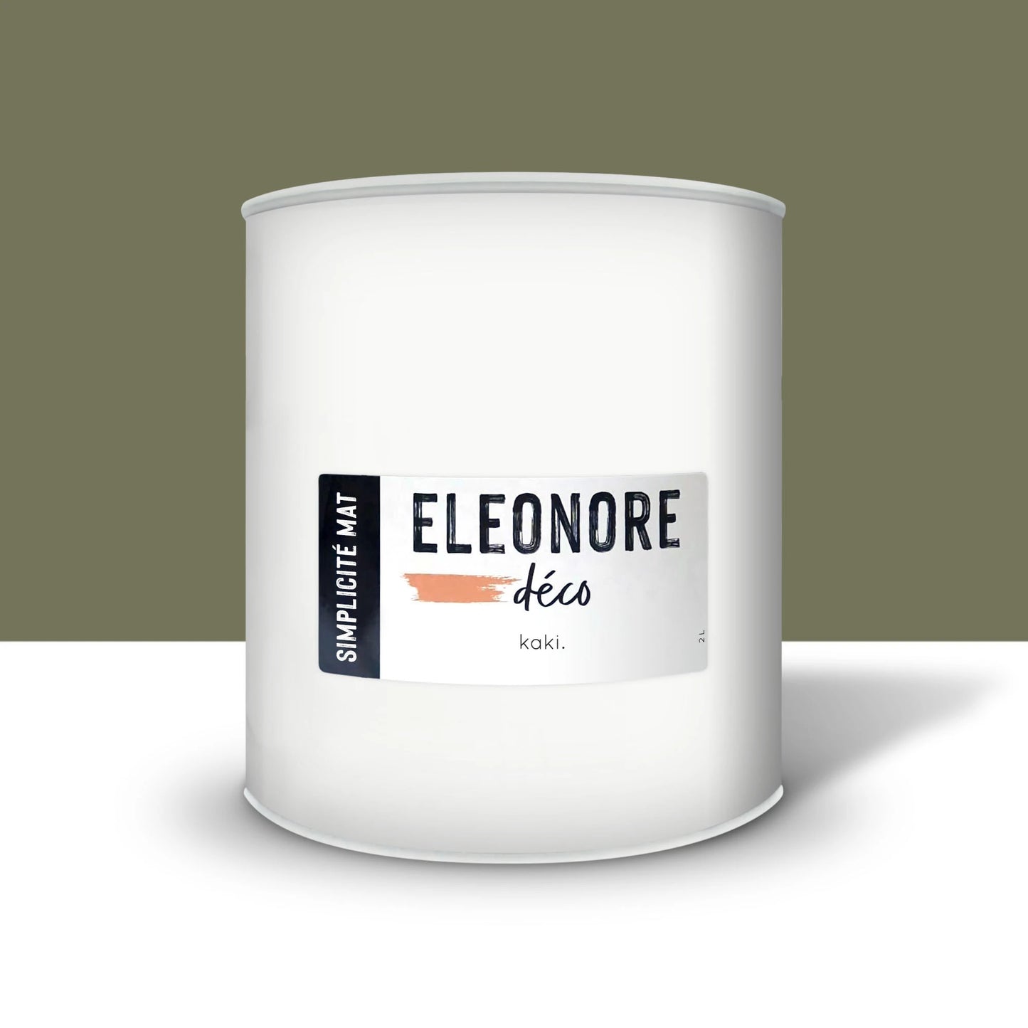 Peinture meuble Simplicité Mat 2L couleur Kaki – Eléonore Déco.
