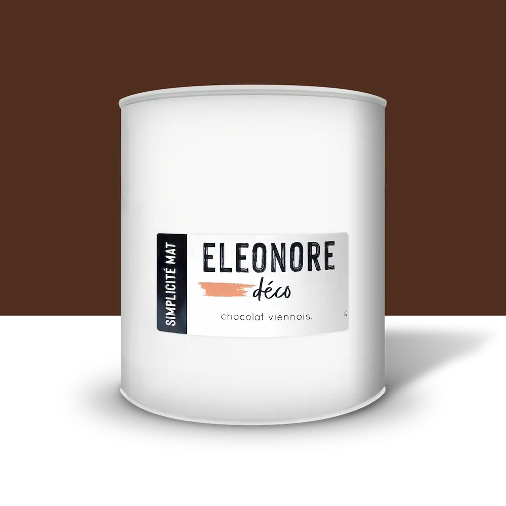 Peinture meuble Simplicité Mat 2L couleur marron Chocolat viennois  – Eléonore Déco