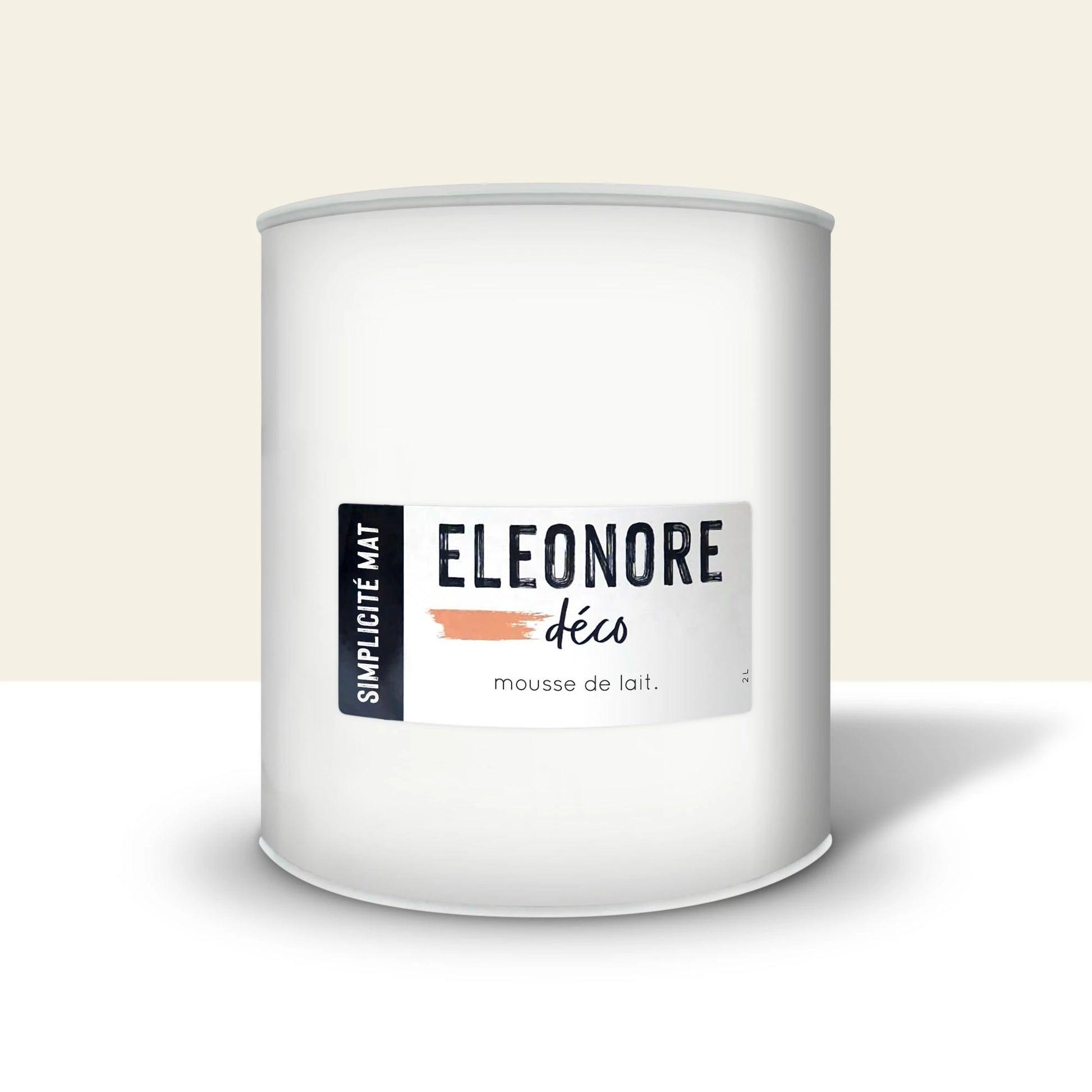 Peinture meuble Simplicité Mat 2L couleur Mousse de lait – Eléonore Déco.