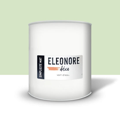 Peinture meuble Simplicité Mat 2L couleur Vert d eau – Eléonore Déco.