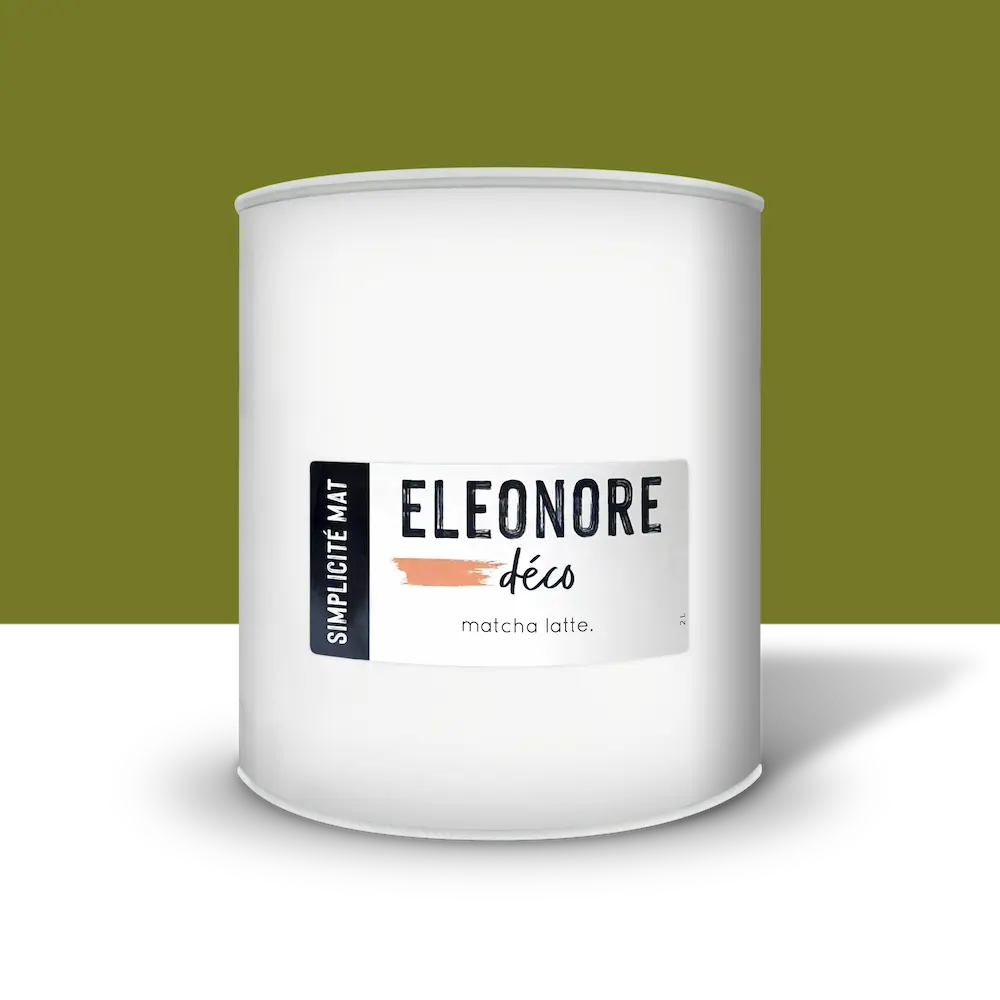 Peinture meuble Simplicité Mat 2L couleur vert Macha latte – Eléonore Déco