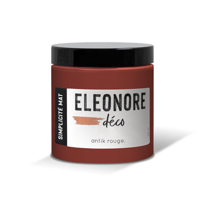 Peinture meuble Simplicité Mat 500ml couleur Antik rouge – Eléonore Déco.