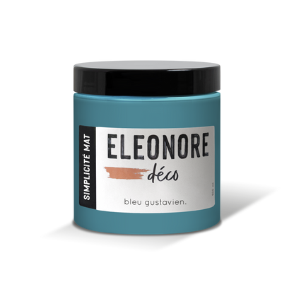 Peinture meuble Simplicité Mat 500ml couleur Bleu gustavien – Eléonore Déco.