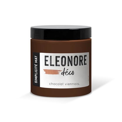 Peinture meuble Simplicité Mat 500 ML couleur marron Chocolat viennois  – Eléonore Déco