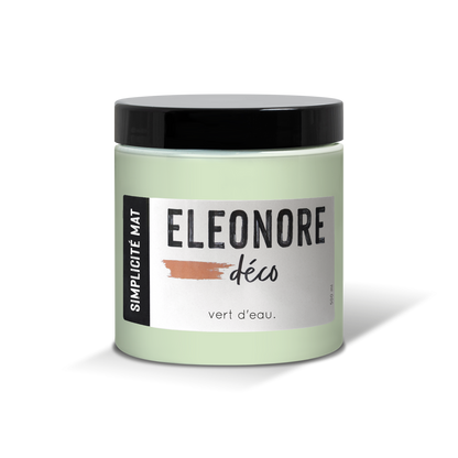 Peinture meuble Simplicité Mat 500ml couleur Vert d eau – Eléonore Déco.