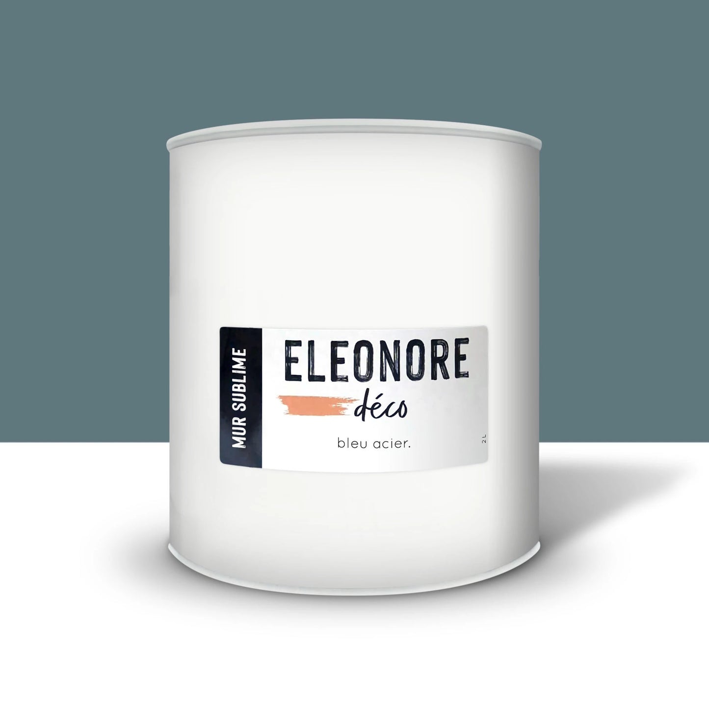 Peinture murale Mur Sublime 2L couleur Bleu acier – Eléonore Déco.