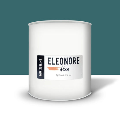 Peinture murale Mur Sublime 2L couleur Cyprès bleu – Eléonore Déco.
