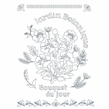 Pochoir repositionnable en mylar Bouquet du jour